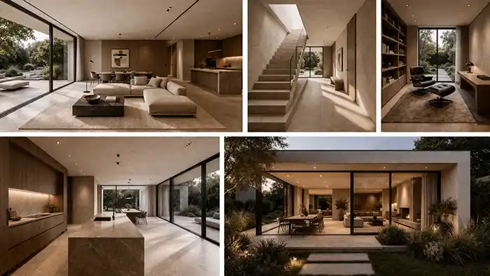 Architektur mit Ordnung und Atmosphäre