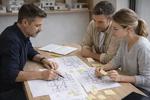 Architektur mit Ordnung und Atmosphäre